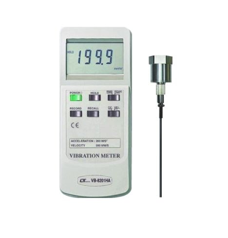 Medidor de Vibración de Precisión, Velocidad y Aceleración - VB8201HA