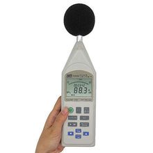 Cargar imagen en el visor de la galería, Sonómetro Digital Portátil Integrador con ranura para tarjeta SD, TES - 1353S
