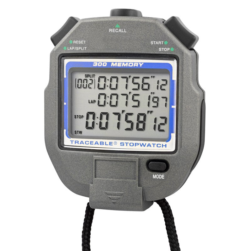 1052 TRACEABLE Cronometro Digital a 300 Memorias  Certificado ante NIST