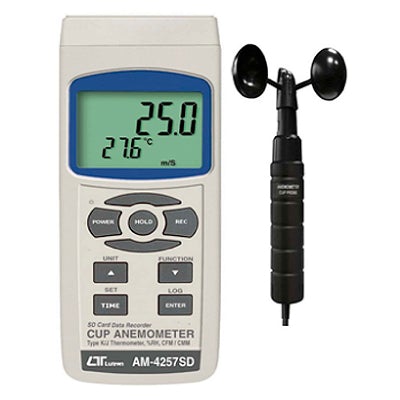 Anemómetro De copa con Memoria - AM4257SD – ALFAMETRIC