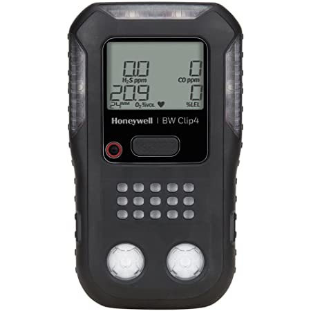 Explosimetro BW Clip 4, O2, LEL, H2S, CO, 2 Años, Negro BW Technologies - BWC4BN