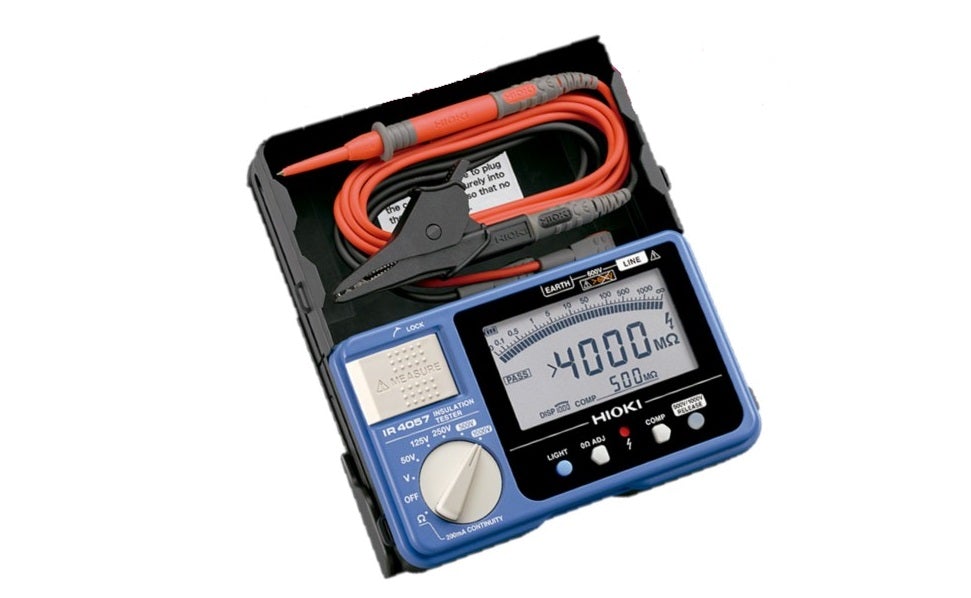 Medidor de Aislamiento Digital de 5 rangos, 1000V 4G Ohms - IR4057-20