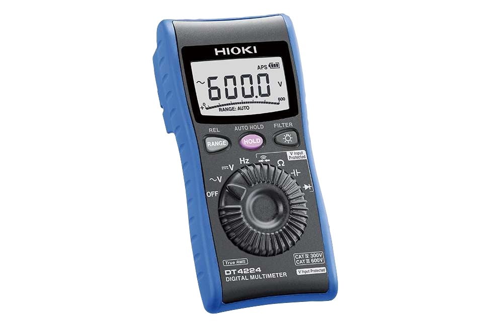 Multimetro Digital 600V Básico, Hioki - DT4224