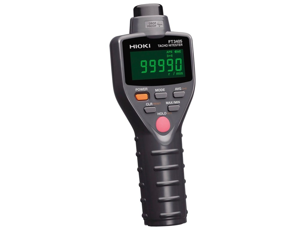 Fototacometro Hi-Tester, Rotación 30.00 a 199.99 r/min, Hioki-FT3405