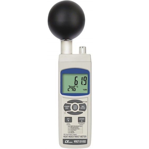 Indicador de Calor WBGT, Con tarjeta SD, Lutron - WBGT2010SD