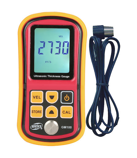 Medidor de Espesor Ultrasonico 1.2 a 220mm GM100.